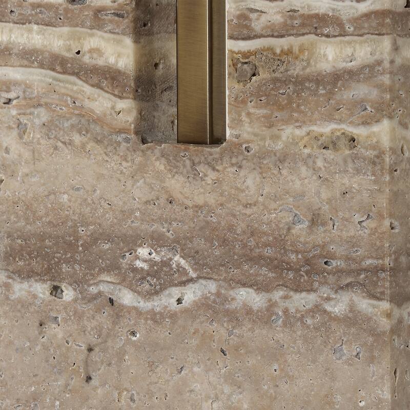 Uttermost Turning Point Travertine Table Lamp - 26" H X 17" W X 10" D