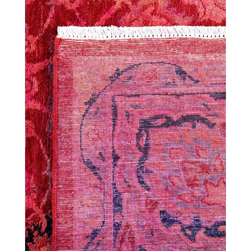Contemporary Overdyed Wool Hand Knotted Area Rug - 6' 1" x 8' 10"