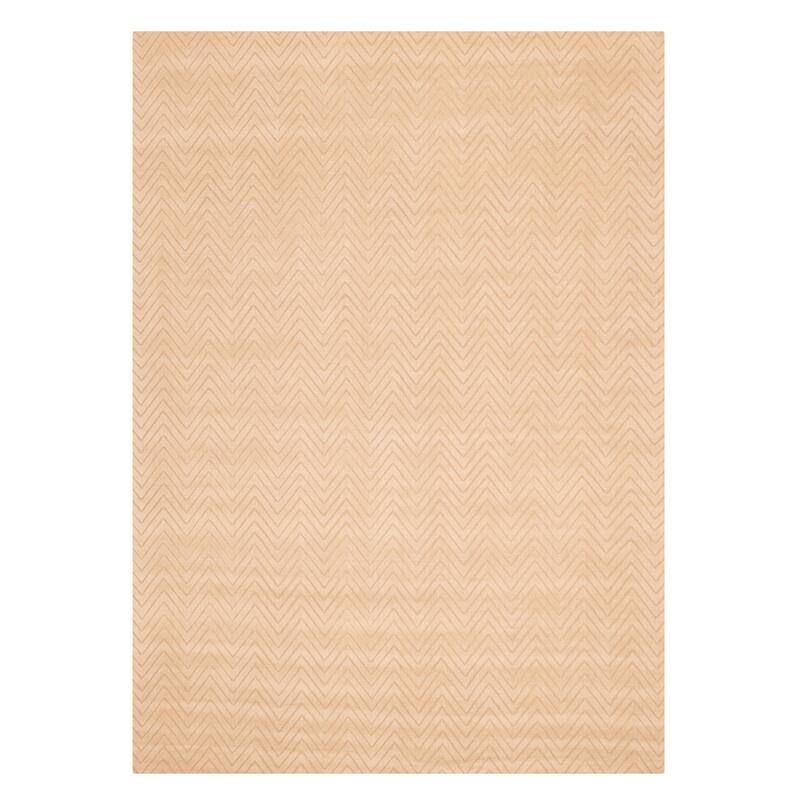 ECARPETGALLERY Hand Loomed Kashkuli Gabbeh Beige, Tan Wool Rug - 7'9 x 11'1
