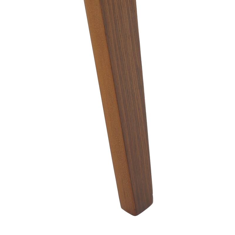 18 in. Leather Counter Stool Round Swivel Seat Poplar Wood Legs