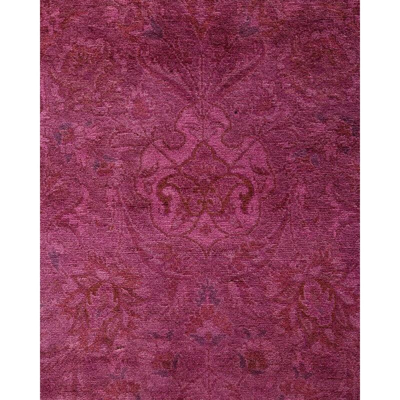Fine Vibrance, One-of-a-Kind Hand-Knotted Runner Rug - Pink, 2' 7" x 10' 1" - 2' 7" x 10' 1"