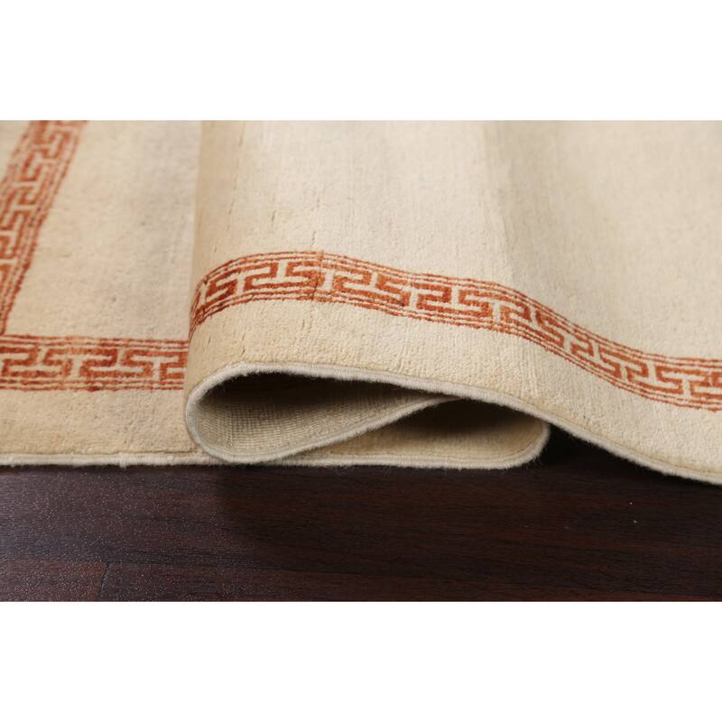 Geometric Bordered Gabbeh Kashkoli Oriental Area Rug Wool Hand-knotted - 3'0" x 5'5"
