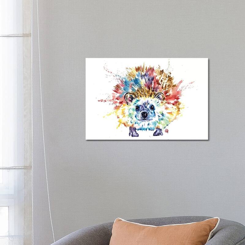 iCanvas "Hedgehog" by Lisa Whitehouse Canvas Print - 18x26x1.5