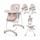 preview thumbnail 11 of 47, Multifunctional Folding Baby High Chair with Rolling Wheels and Adjustable Height - 40" x 23" x 36"-43.5"(L x W x H)
