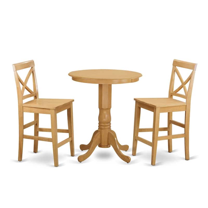 Kitchen Pub Table Set - Counter Height Table & Chairs - Dining Set for Small Spaces