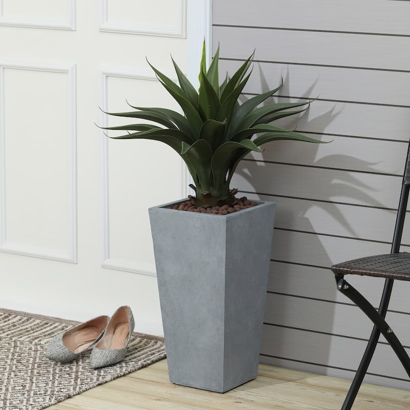 Tall Tapered Square Indoor & Outdoor MgO Planter