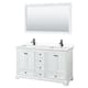 Option White, Black Trim, White Cultured Marble Top