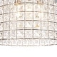 preview thumbnail 53 of 53, Vintage Glam Crystal Bird Cage Lantern Chandelier - Distressed Brass