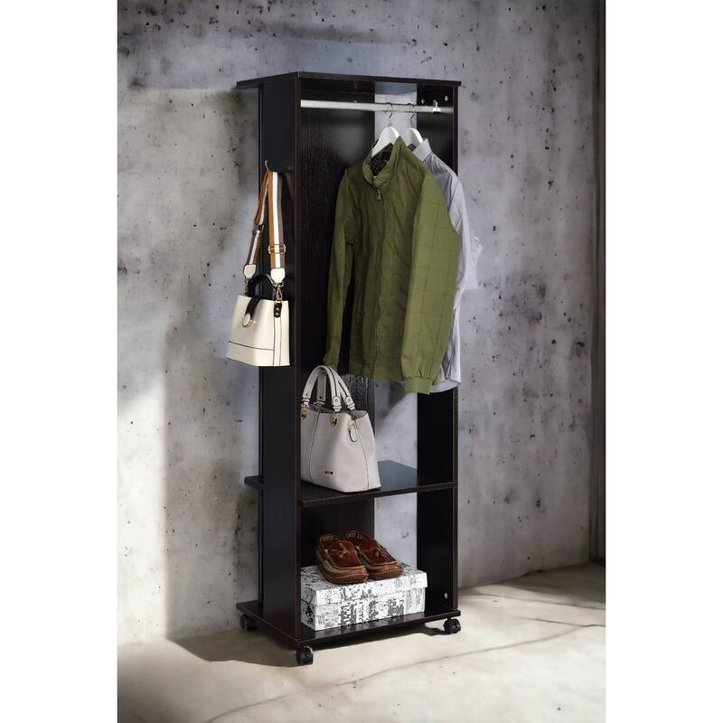 Kolen Espresso Finish Hall Tree - Espresso