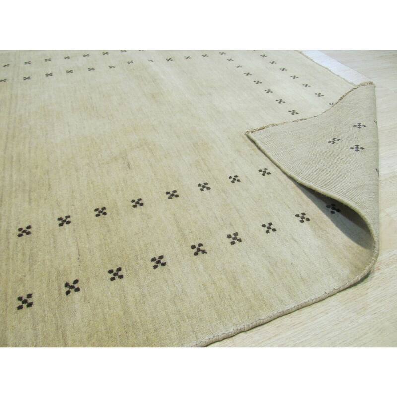 Beige Handmade Wool Transitional Lori Baft Rug, 12' x 15', Large Luxurious Floor Covering - L