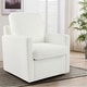 preview thumbnail 3 of 19, Furry Swivel Chair Comfy Teddy Accent Armchair Soft Padded Single Sofa Reading Chair with Pillow，Set of 1