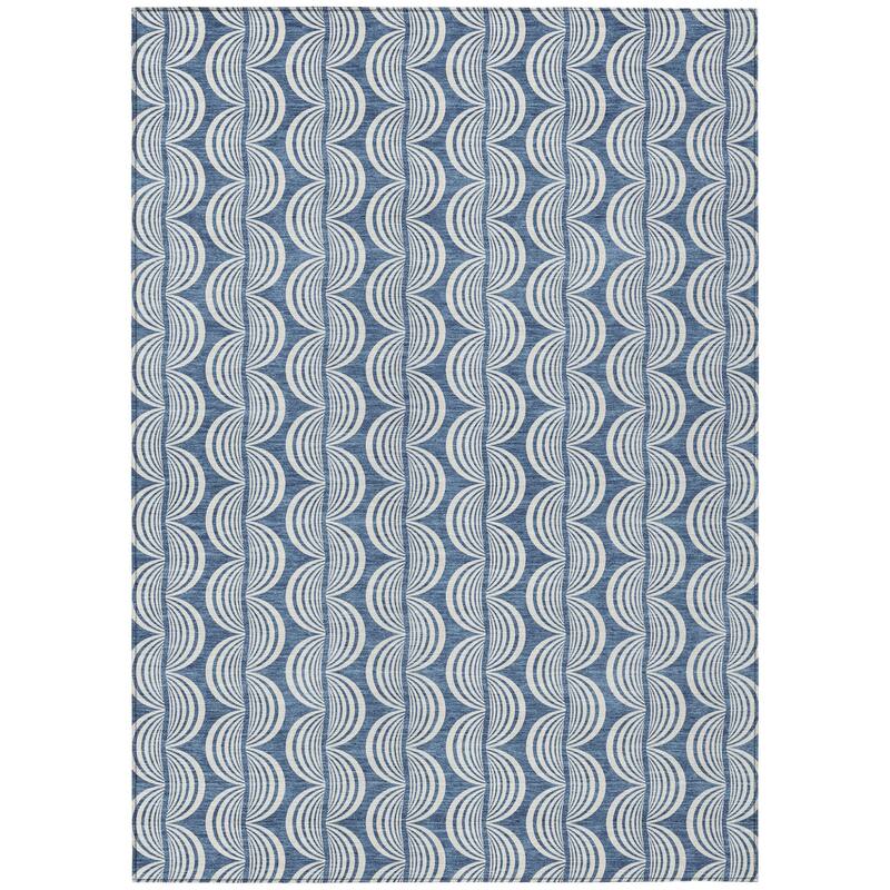 HomeRoots Ogee Transitional Rectangle Outdoor Rug