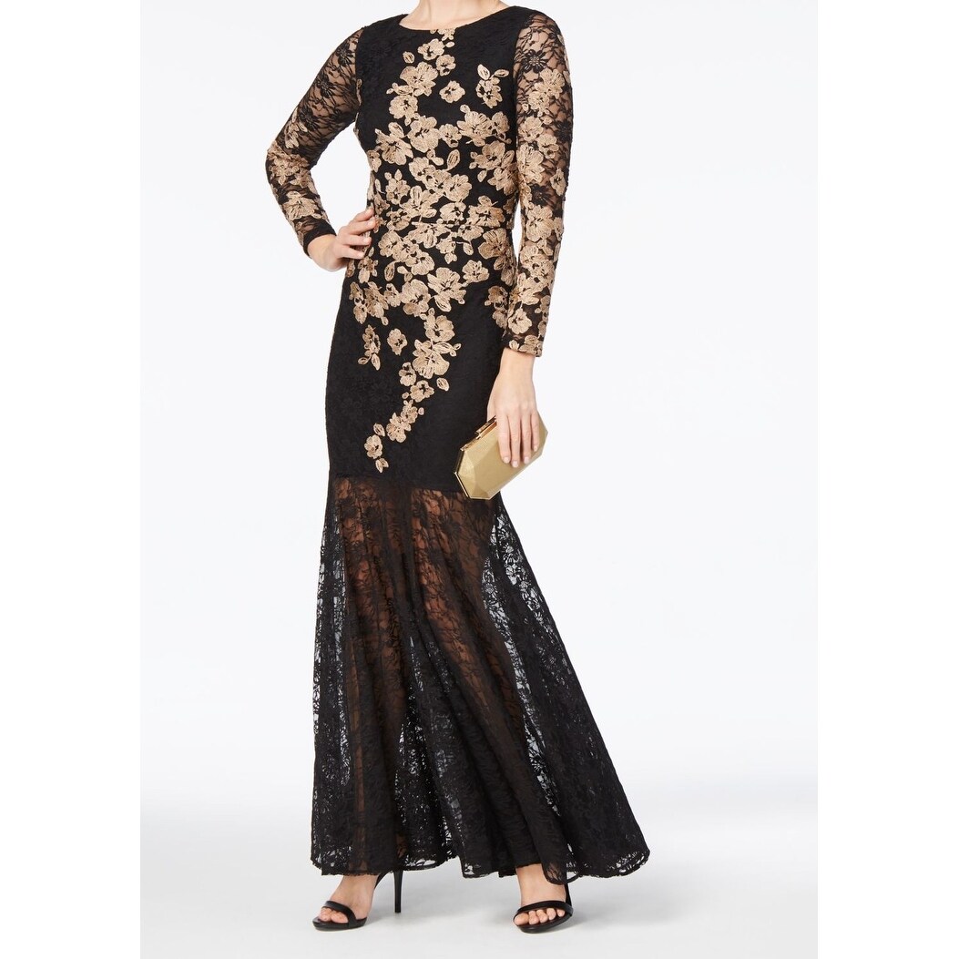 xscape floral lace mermaid gown