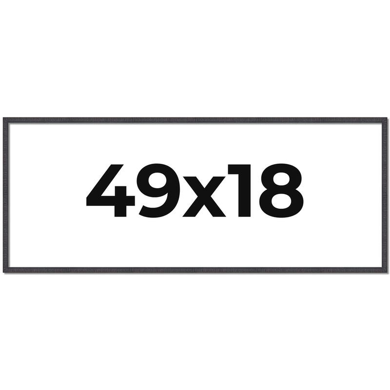49x18 Frame Brown Solid Wood Picture Frame - Complete Modern Photo