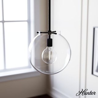 Hunter Sacha 1-Light Pendant - Kitchen Island, Dining Room, Entry - Transitional, Contemporary