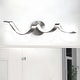 preview thumbnail 16 of 47, Modern Spiral Design LED Bathroom Vanity Light Dimmable Wall Light 23.6 Inch - Nickel