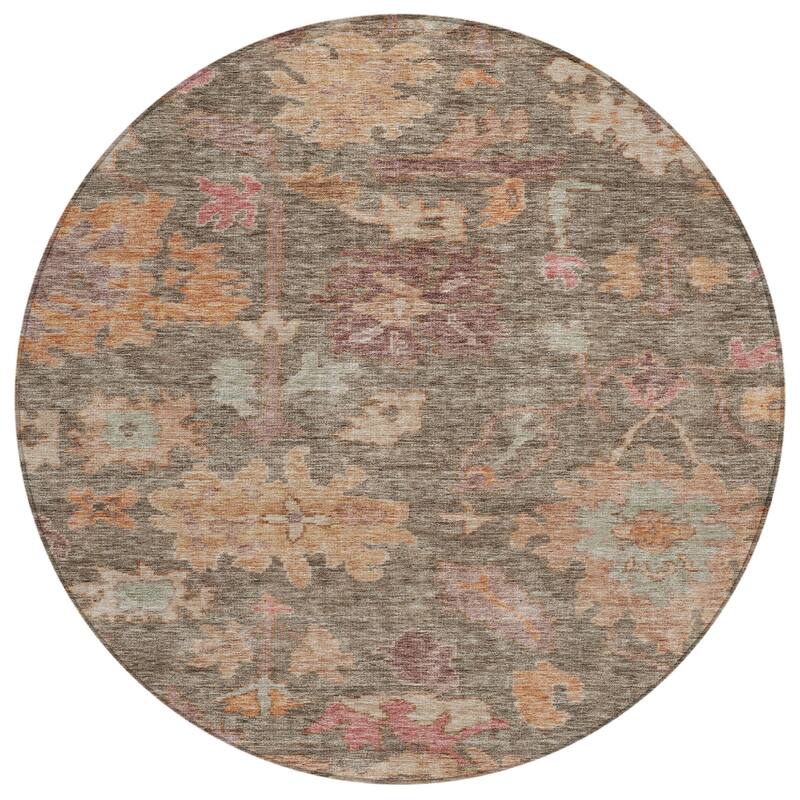 HomeRoots Floral Traditional Rectangle Outdoor Rug
