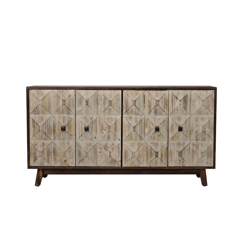 59.84" 4 Doors Vintage Sideboard