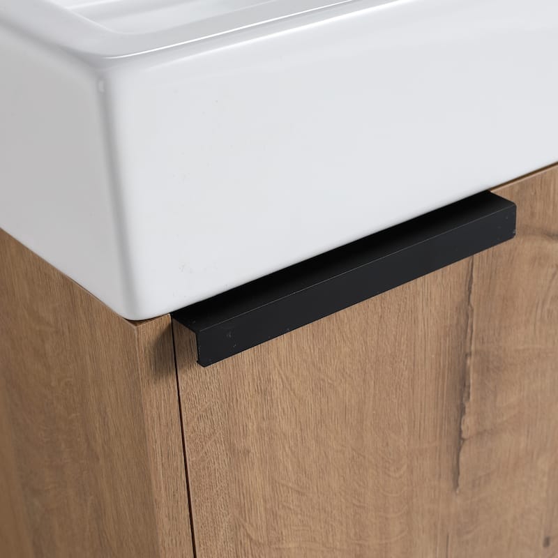 BNK 16/18 Inch Single Sink Bathroom Vanity with Soft Close Door