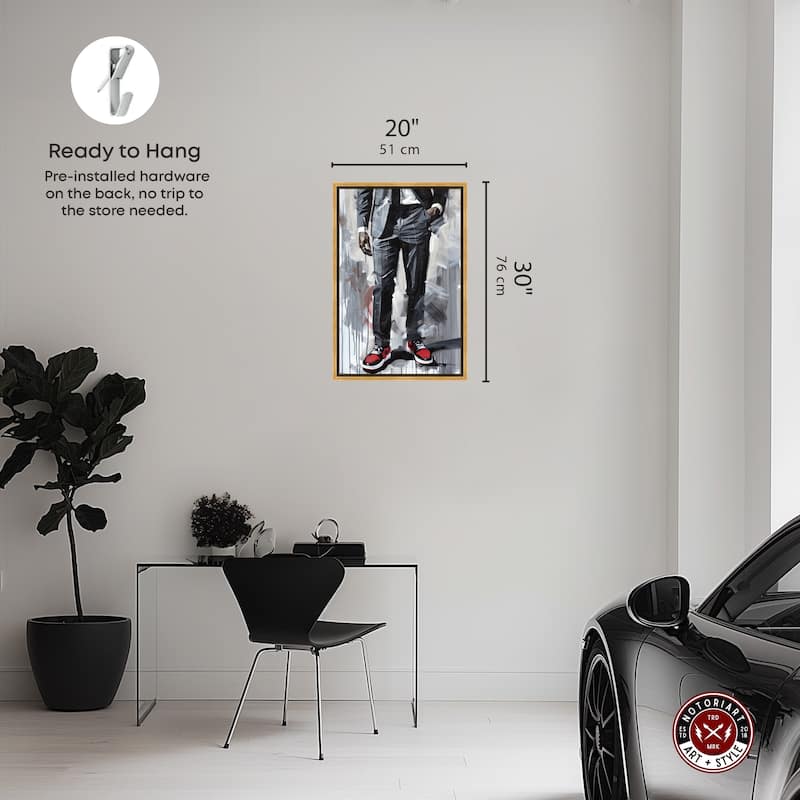 Notoriart Man Of Style Ii Framed Men Style 1 Piece Canvas Wall Art