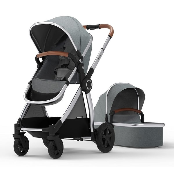 slide 2 of 35, Mompush Ultimate 2 Baby Stroller Seat+Bassinet - Grey