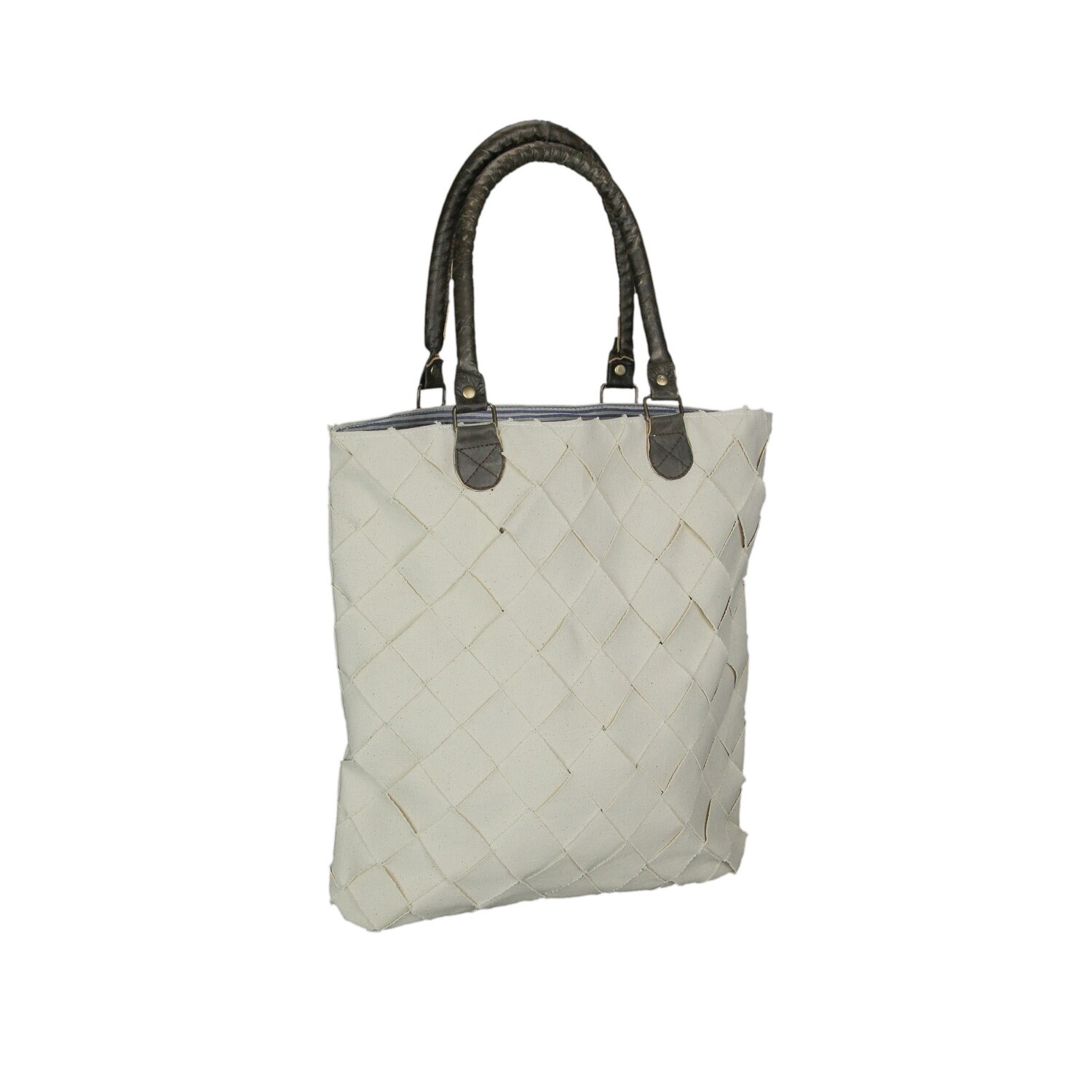 basket weave leather bag