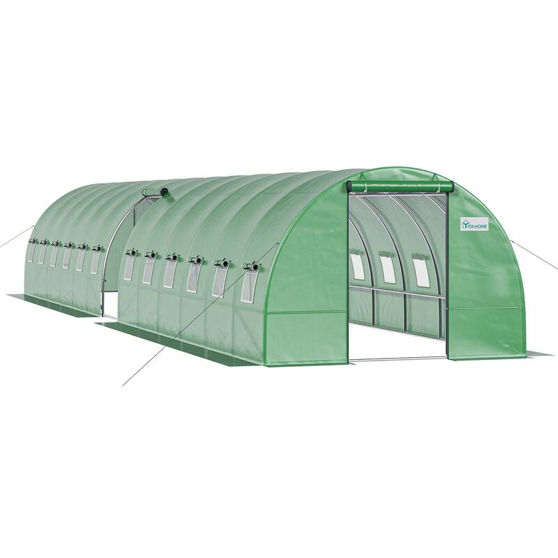 Moasis Greenhouse with Reinforced Steel Frame PE Cover