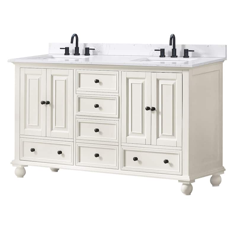 Avanity THOMPSON-VS61-E Thompson 60" Free Standing Double Basin Vanity