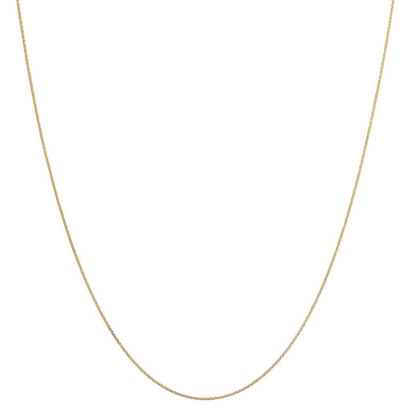Fremada 10K White or Yellow Gold Diamond-cut Cable Chain
