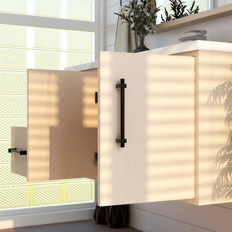 Victoria 42'' L Wall-mounted Vanity with Reinforced Acrylic Sink - 41.5