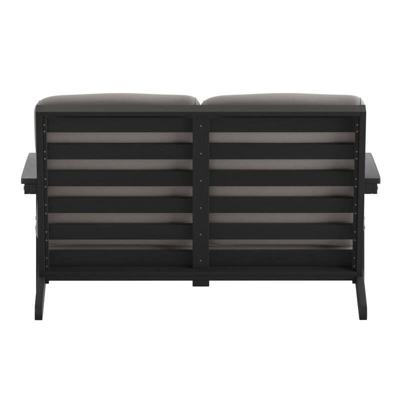 All-Weather Poly Resin Adirondack Loveseat & Cushions