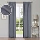 preview thumbnail 52 of 168, Superior Linen Washable Room Darkening Curtains, Set of 2 Panels 26" x 84" - Charcoal