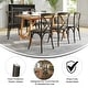 preview thumbnail 18 of 49, 2 Pack Stackable Wood Cross Back Chair