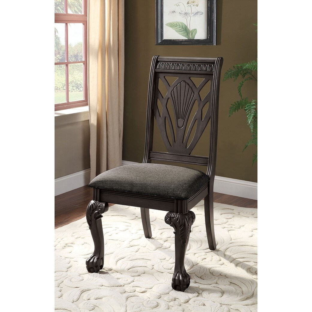 Wrought iron upholstered outlet dining chairs