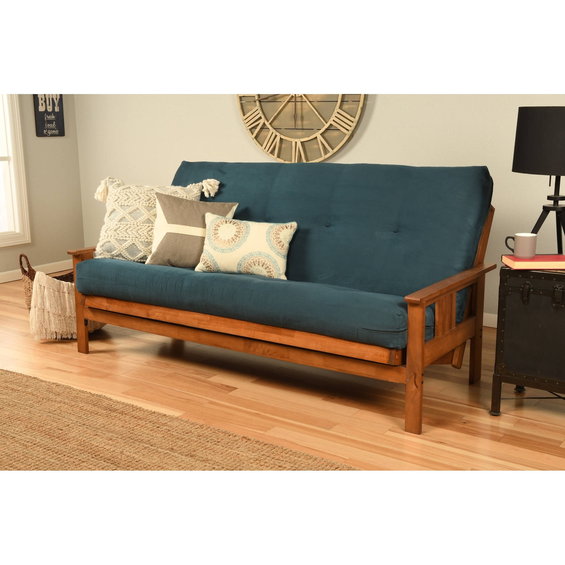 Somette Cotton and Foam Futon Mattress with Suede Cover (Frame Not Included)