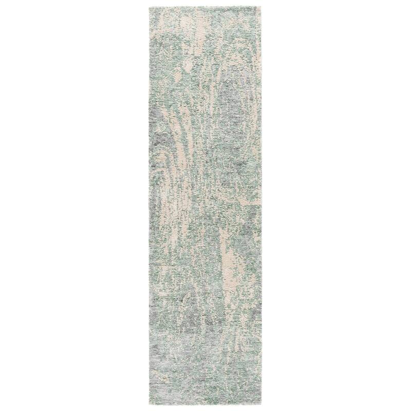 SAFAVIEH Audrey Yelena Modern Abstract Rug - 2'3" x 8' Runner - Blue/Grey