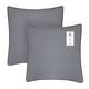 preview thumbnail 1 of 4, A1HC Set of 2 Luxurious Fine Soft Velvet Throw Pillow Covers Only, For Sofas, Beds, Vibrant Colors and Hidden Zipper 20x20 Inches (Pack of 2) - Dark Grey