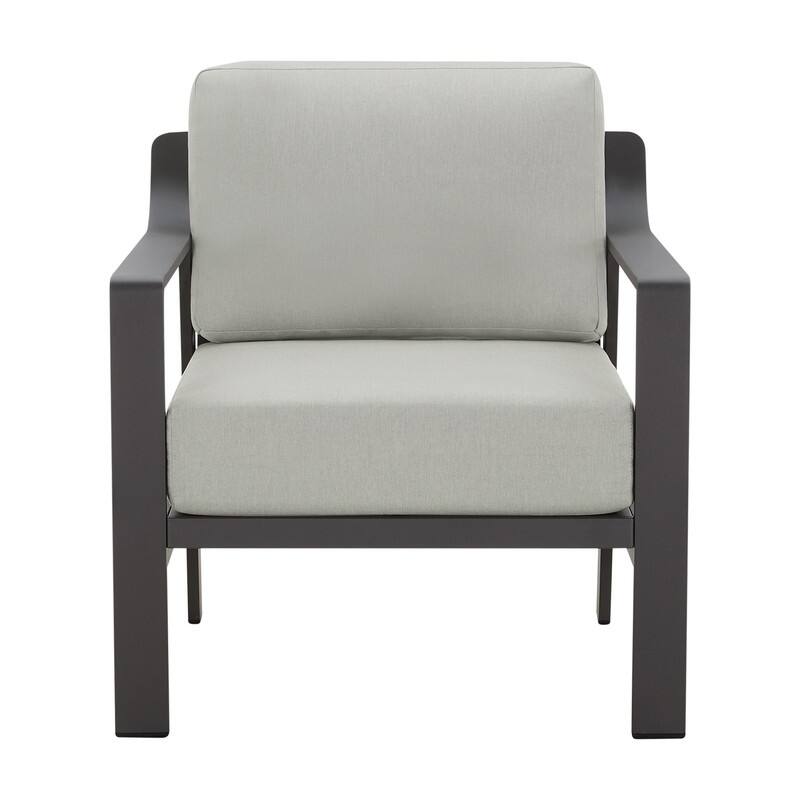 Spruce & Spring Outdoor Patio Furniture Set Aluminum Sofa Accent Chair