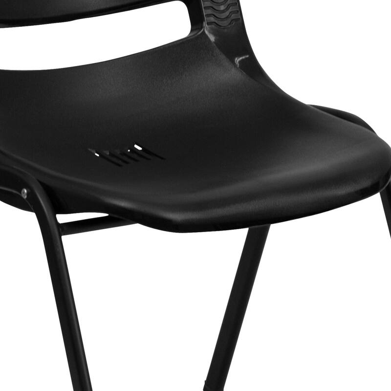 5 Pack 440 lb. Capacity Kid's Ergonomic Shell Stack Chair - 19.25"D x 15.25"W x 24.5"H