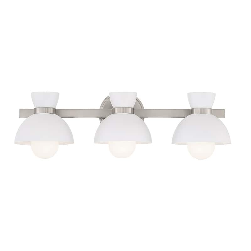 Meridian M80075 3 Light 25" Wide Vanity Light - Brushed Nickel