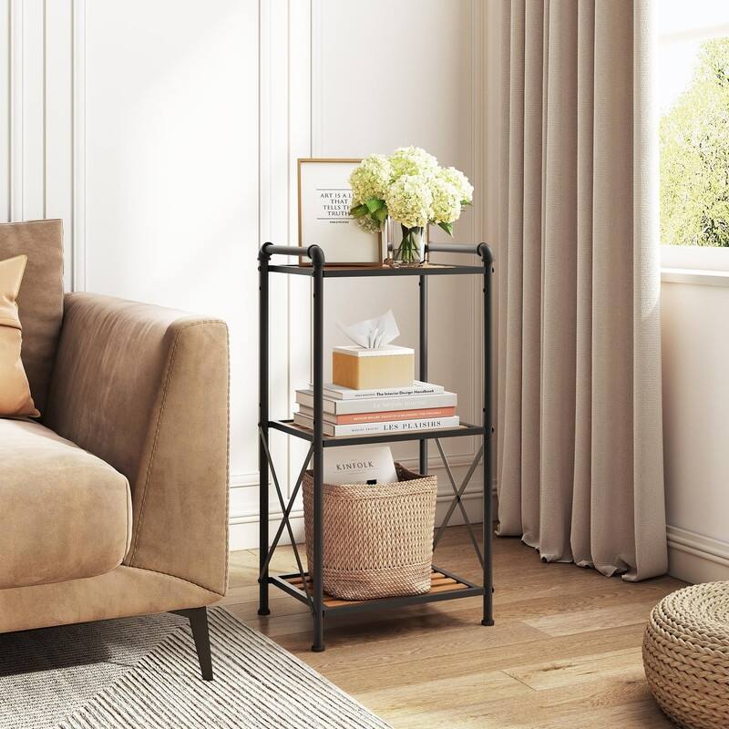 Storage Rack Shelving Unit - 15.55"D x 11.61"W x 29.48"H
