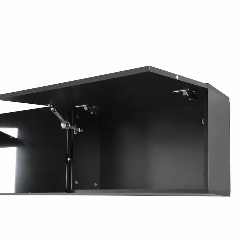 Glossy TV Stand with Spacious Storage