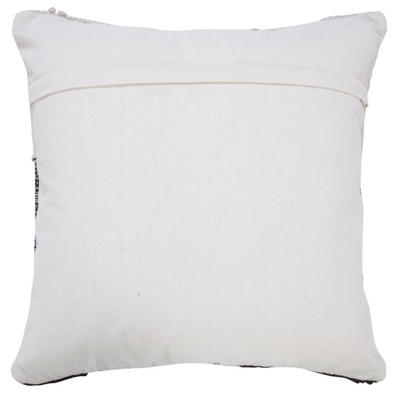 Sevita Contemporary Textured Diamond Cotton Throw Pillow
