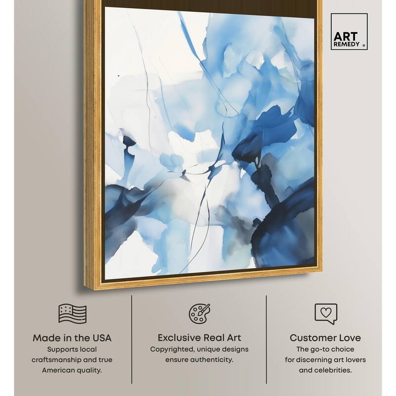 Fleur Bleue II Canvas by Art Remedy