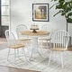 preview thumbnail 6 of 21, Simple Living Carolina 5-piece Farmhouse Solid Wood Dining Set with Leaf