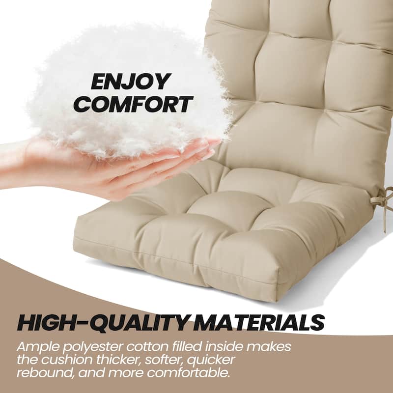 Adirondack Style Patio Outdoor Chair Cushion for Adirondack Chair or Lounge Rocking Chair - See picture