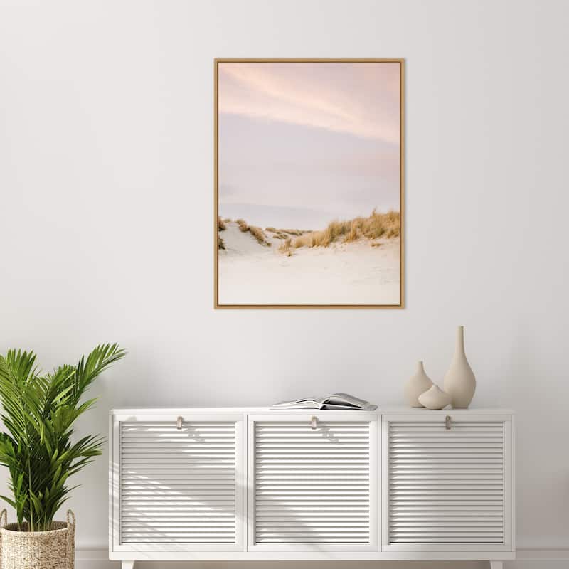 Ameland Dunes 3 by Raisa Zwart Framed Canvas Wall Art - Sylvie Maple