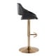 preview thumbnail 73 of 144, Silver Orchid Svellingen Adjustable Bar Stool with Rounded T Footrest - Set of 2