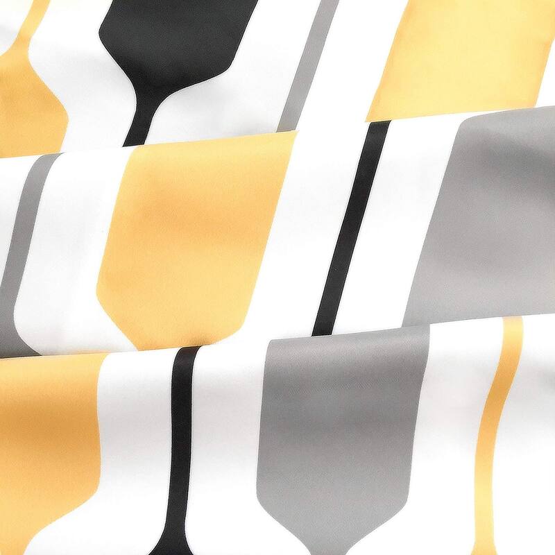 DriftAway Riley Geo Lined Window Curtain Valance