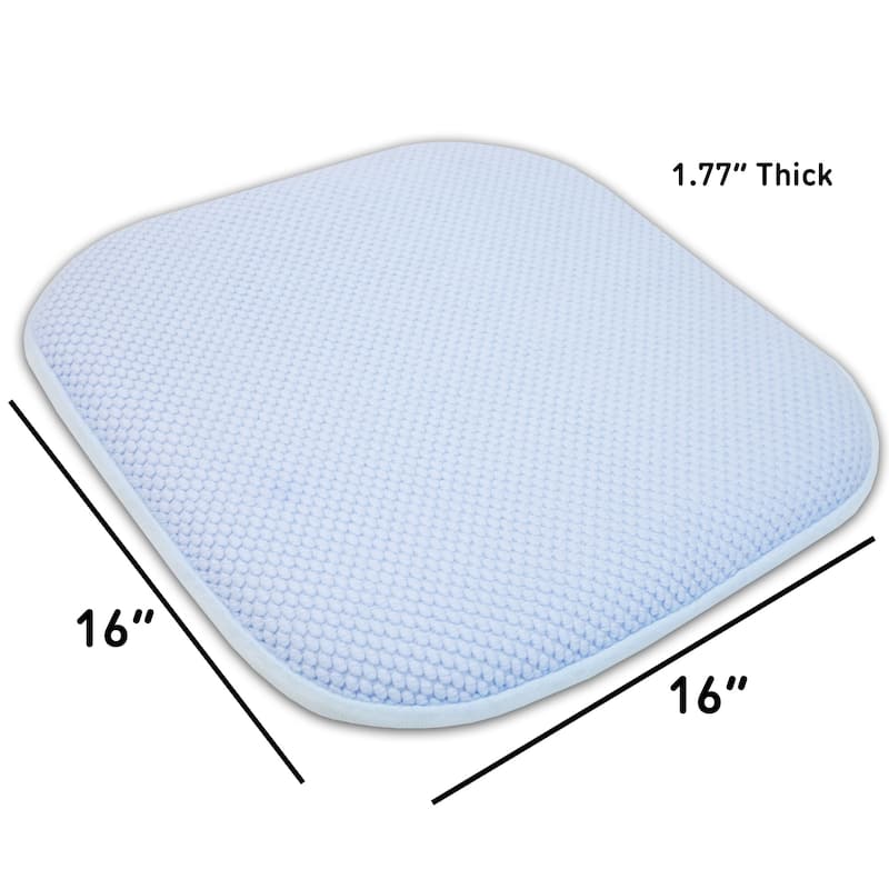 16-in. Square Non-slip Memory Foam Seat Cushions (2 OR 4)